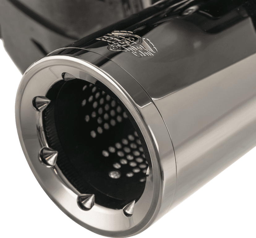 VANCE & HINES 1801-1801 Hi-Output Slip-On Mufflers - Dark Chrome - 4-1/2" — image 4 of 5