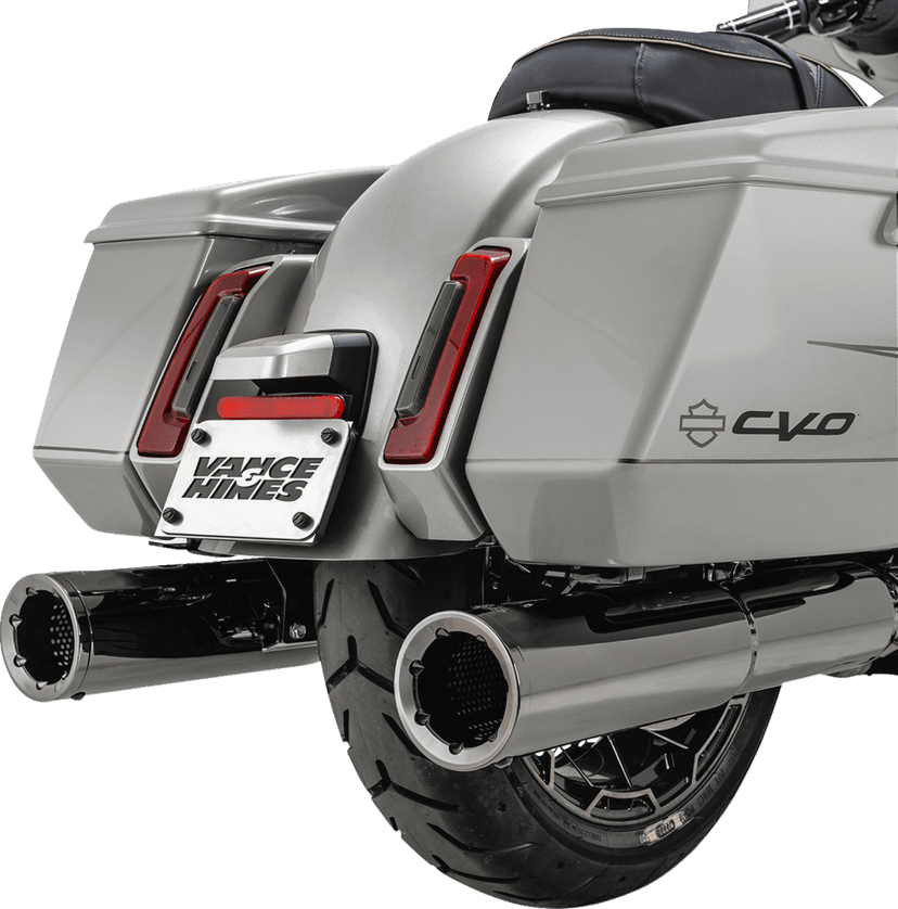VANCE & HINES 1801-1801 Hi-Output Slip-On Mufflers - Dark Chrome - 4-1/2" — image 3 of 5