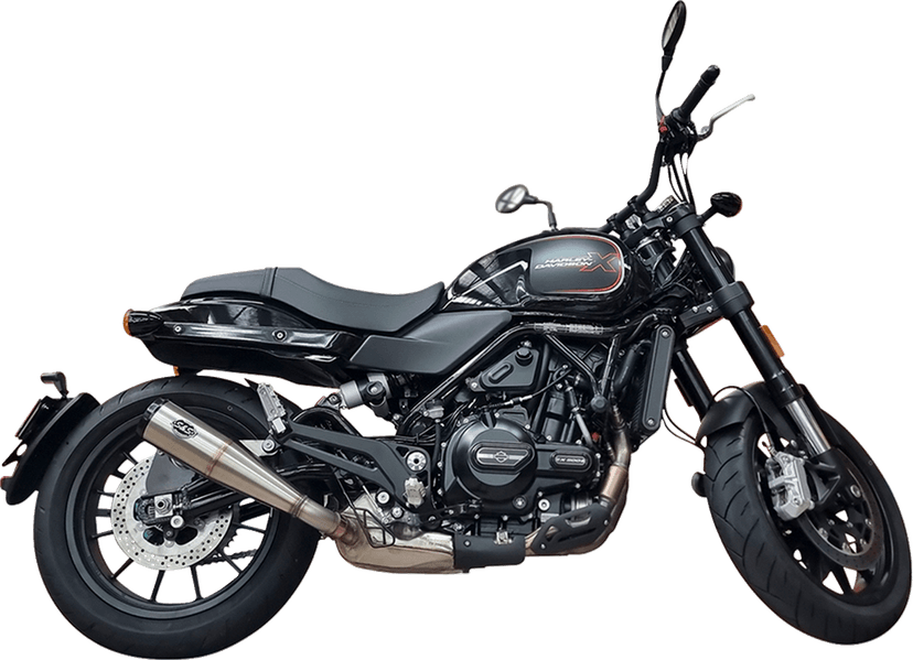 S&S CYCLE 1801-1809 Grand National Slip-On Muffler - Brushed Stainless Steel - X™500 — image 3 of 4