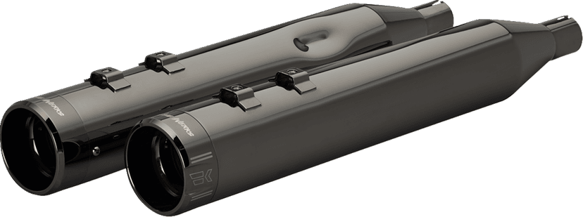 KHROME WERKS 1801-1822 4-1/2" HP-Plus® Slip-On Mufflers with Klassic Tip - Eclipse® - M8