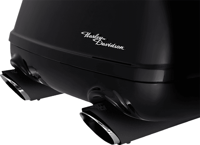 VANCE & HINES 1801-1838 Twin Slash Slip-On Mufflers - Black - FLRT — image 2 of 2