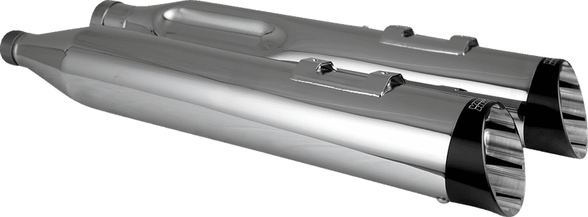 VANCE & HINES 1801-1844 Razorback 450 Slip-On Mufflers - Chrome - M8 Bagger — image 2 of 2