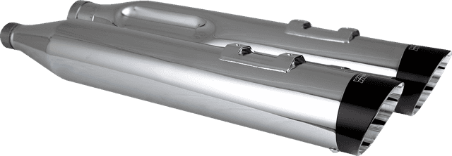 VANCE & HINES 1801-1844 Razorback 450 Slip-On Mufflers - Chrome - M8 Bagger — image 1 of 2