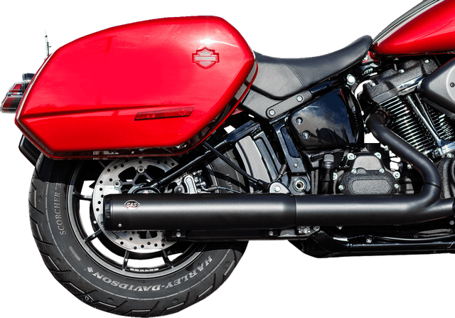 S&S CYCLE 1801-1845 Grand National Slip-On Muffler - 50 State - 4" Black - M8 Softail — image 4 of 5