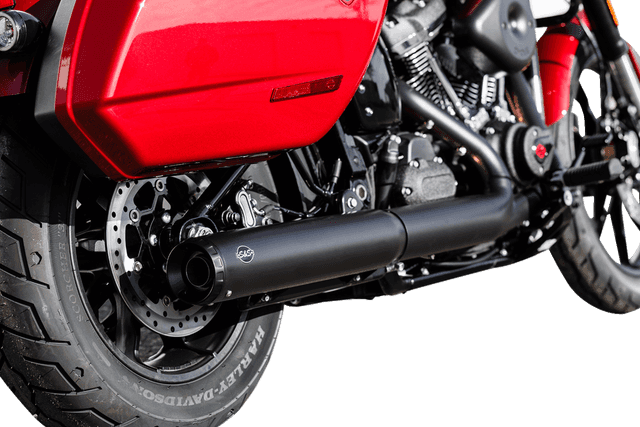 S&S CYCLE 1801-1845 Grand National Slip-On Muffler - 50 State - 4" Black - M8 Softail — image 3 of 5