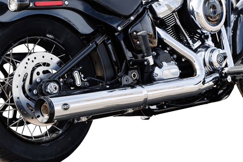 S&S CYCLE 1801-1846 Grand National Slip-On Muffler - 50 State - 4" Chrome - M8 Softail — image 2 of 5