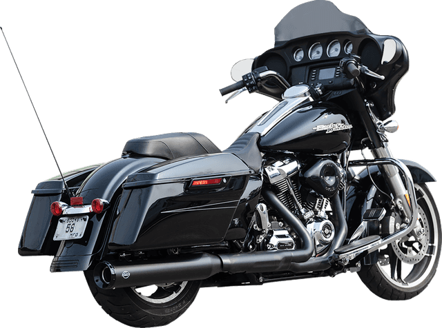 S&S CYCLE 1801-1849 2-into-1 Swindler Exhaust Conversion Kit - 4-1/2" - Black - M8 Touring — image 1 of 2