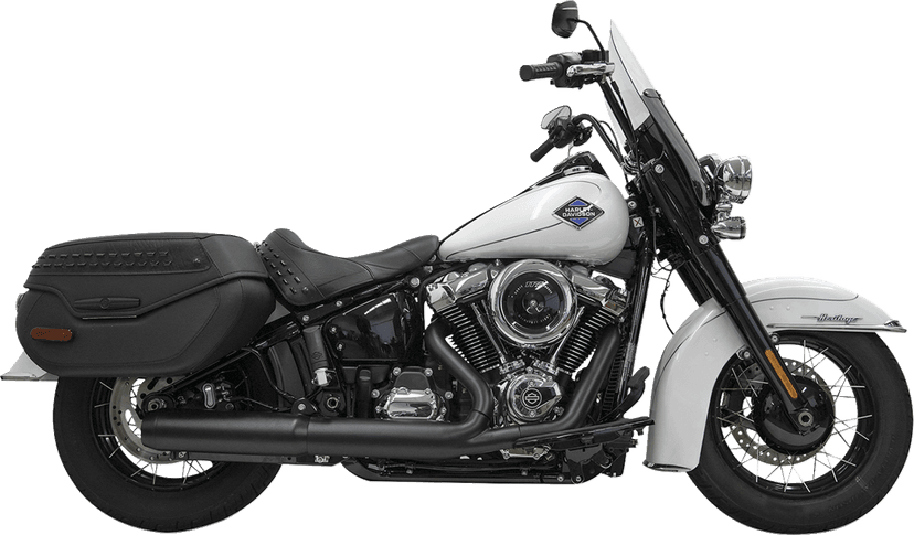 BASSANI XHAUST 1801-1859 4" Slip-On Muffler with 2-1/2" x 10" Baffle Core - Black - 49-State — image 1 of 3