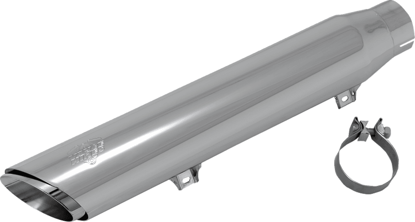 VANCE & HINES 1801-1896 Twin Slash Slip-On Muffler - Chrome - Softail — image 5 of 5