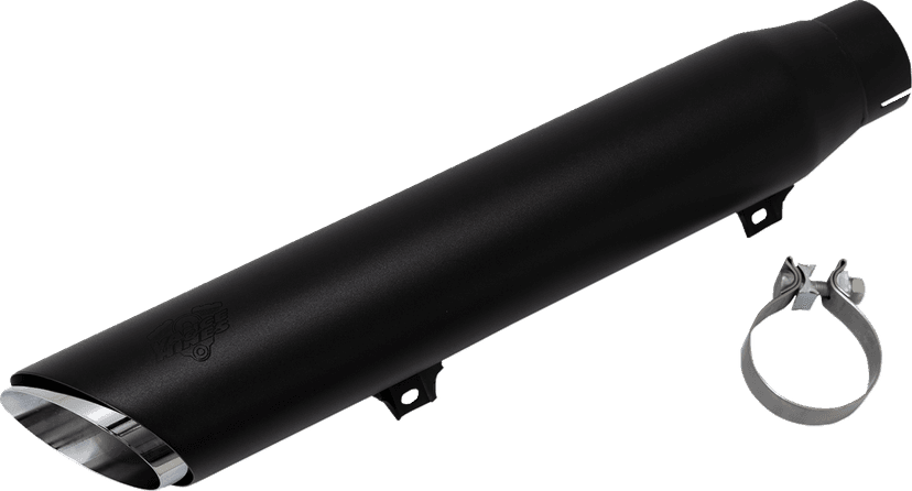VANCE & HINES 1801-1897 Twin Slash Slip-On Muffler - Black - Softail — image 5 of 5