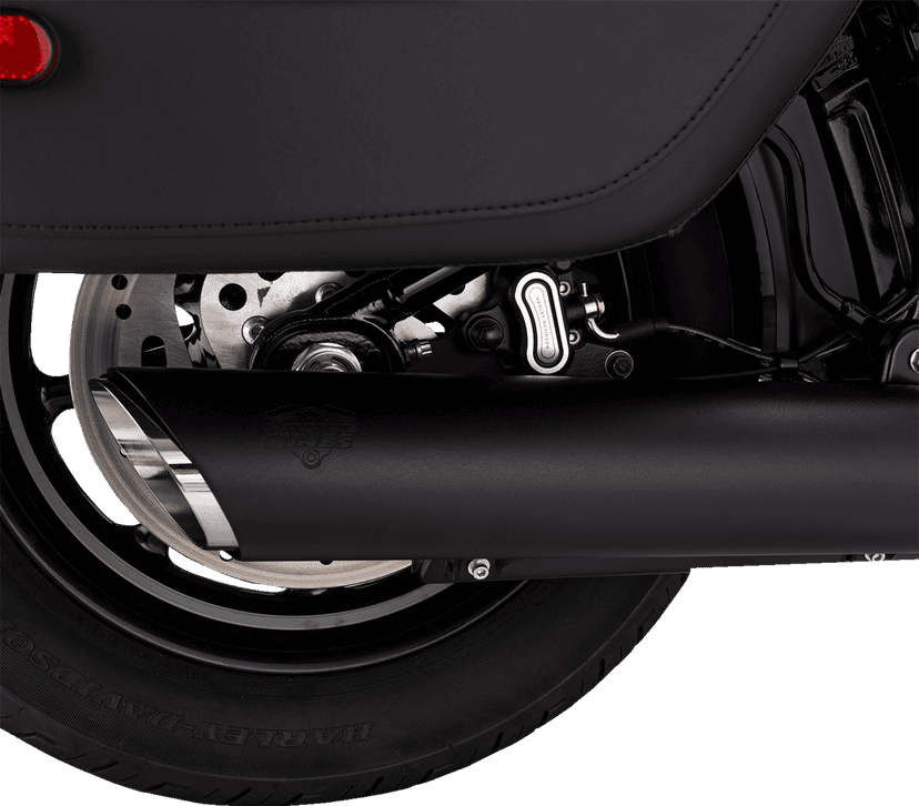 VANCE & HINES 1801-1897 Twin Slash Slip-On Muffler - Black - Softail — image 4 of 5