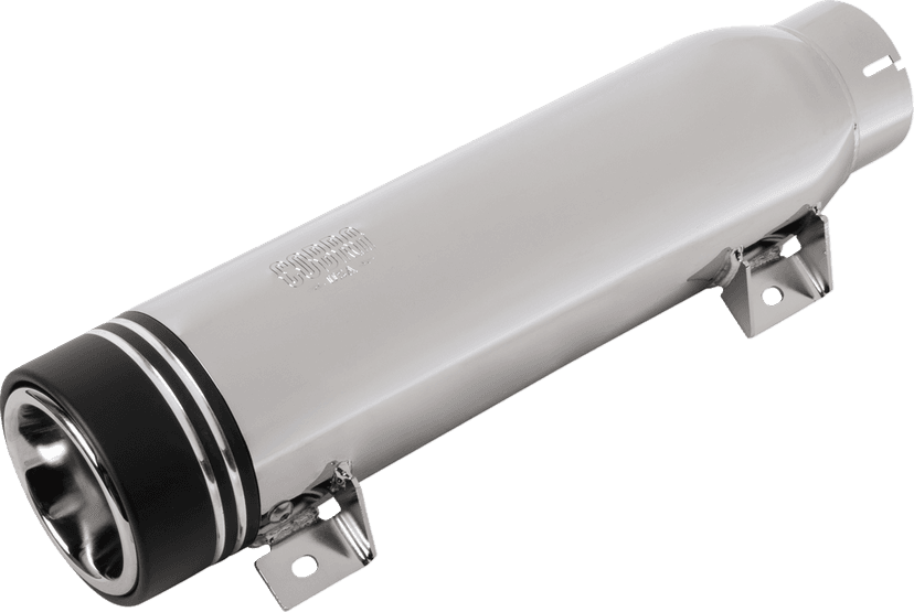 COBRA 1801-1919 Neighbor Haters Slip-On Muffler - Short - Dual Grove Tip - Chrome