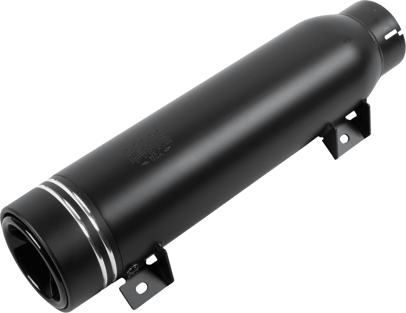 COBRA 1801-1920 Neighbor Haters Slip-On Muffler - Short - Dual Grove Tip - Black