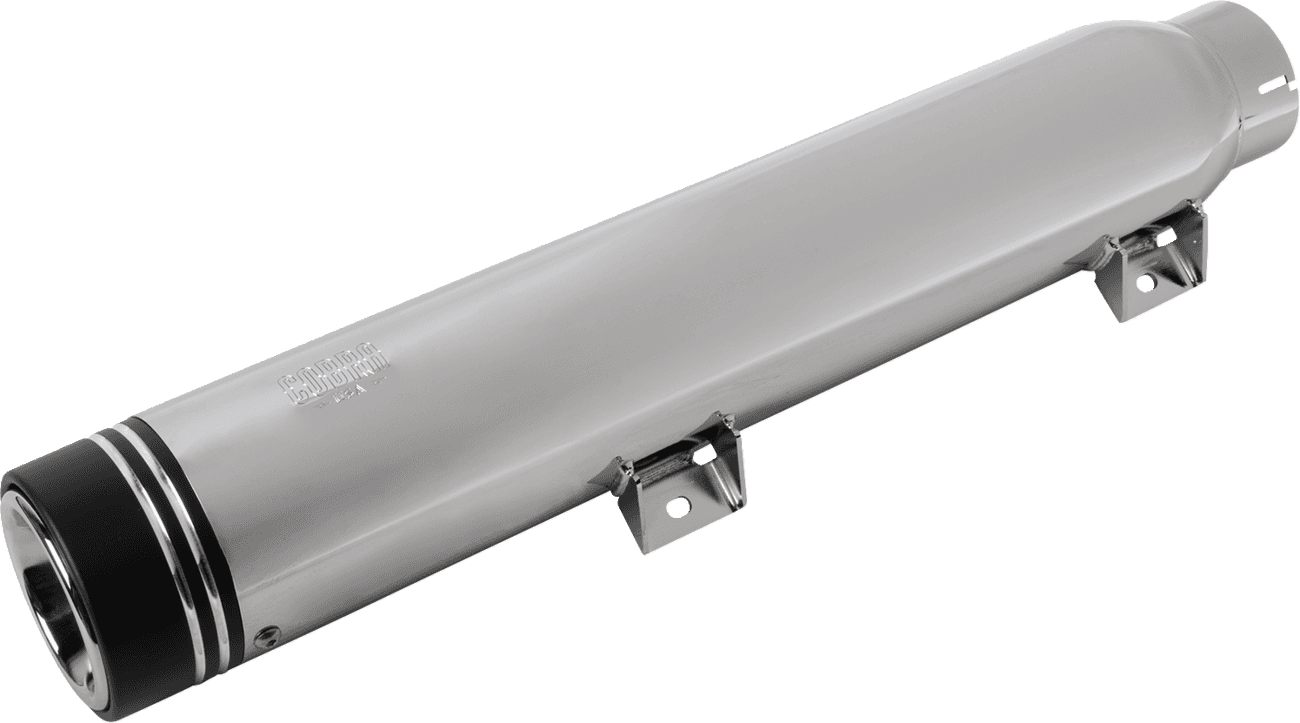 COBRA 1801-1921 Neighbor Haters Slip-On Muffler - Long - Dual Grove Tip - Chrome