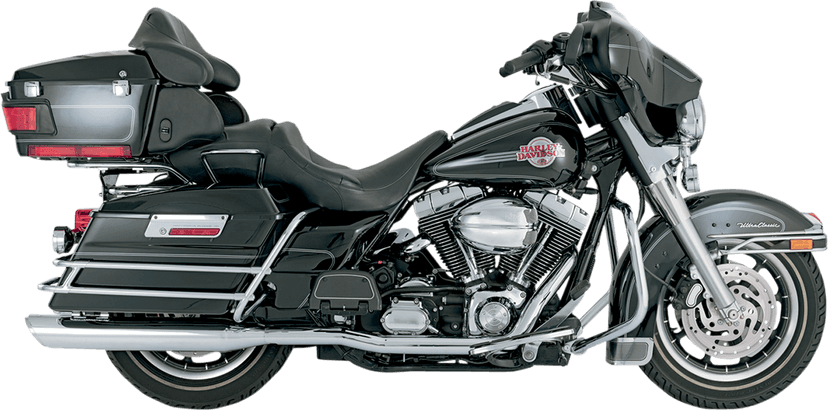 VANCE & HINES 1802-0204 Dual Headpipes for '95-'08 FL - Chrome — image 1 of 3