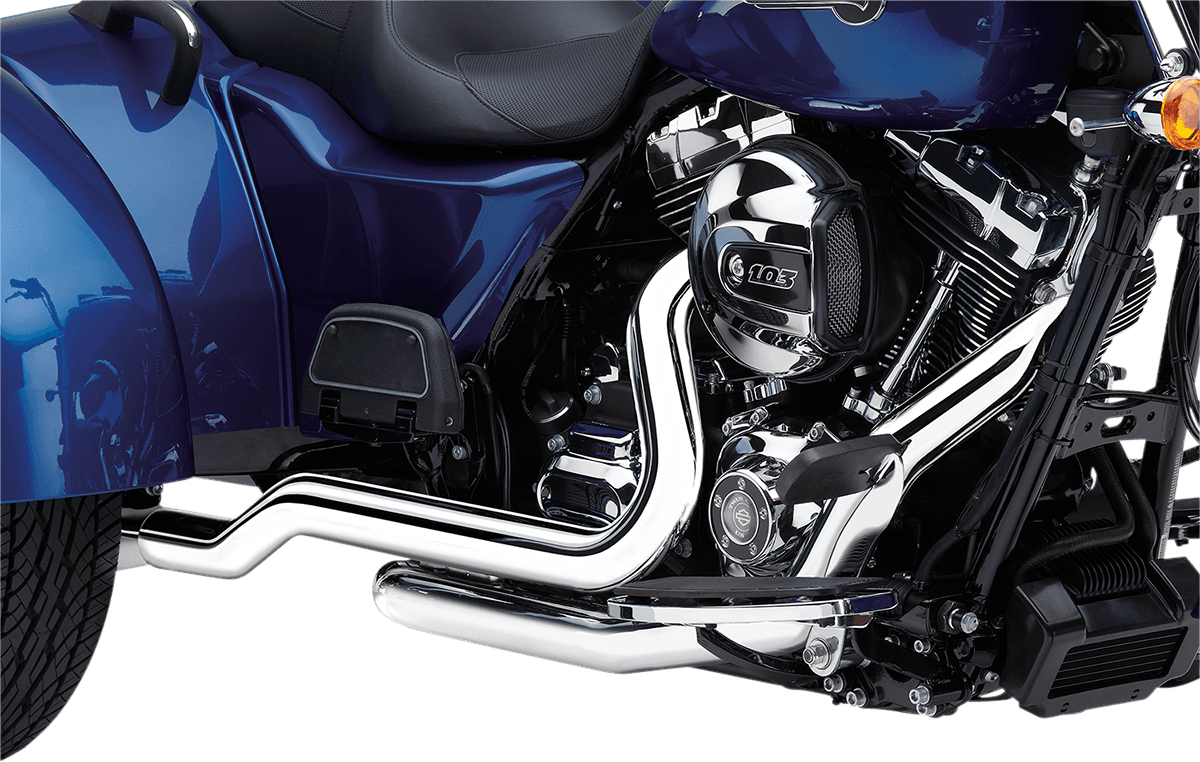 COBRA 1802-0298 Powerport Dual Headpipes - Chrome