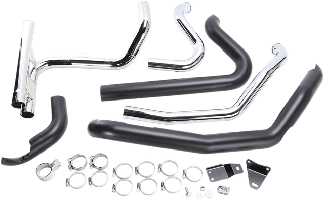 COBRA 1802-0359 Powerport Dual Headpipes with Dual Bungs - Black — image 3 of 4