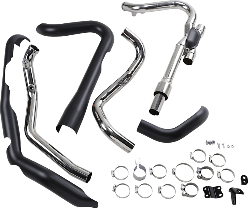 COBRA 1802-0386 Dual Bungs Pro Chamber Headpipe - Black — image 2 of 2