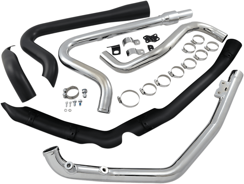 COBRA 1802-0393 True Dual Headpipes - Black - Dresser — image 2 of 2