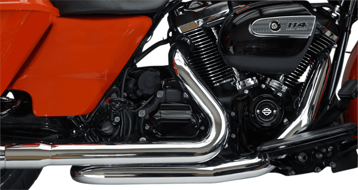 KHROME WERKS 1802-0398 Aggressor 2-into-2 Crossover Headers - Chrome - M8