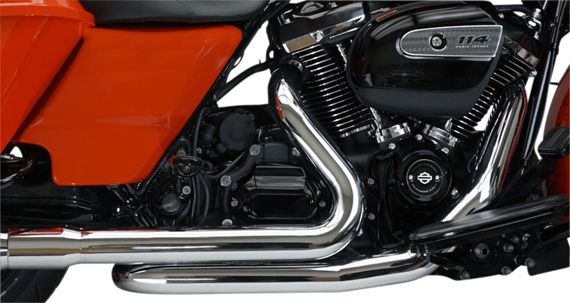 KHROME WERKS 1802-0398 Aggressor 2-into-2 Crossover Headers - Chrome - M8