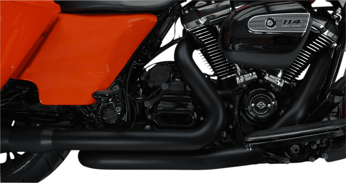 KHROME WERKS 1802-0399 Aggressor 2-into-2 Crossover Headers - Black - M8