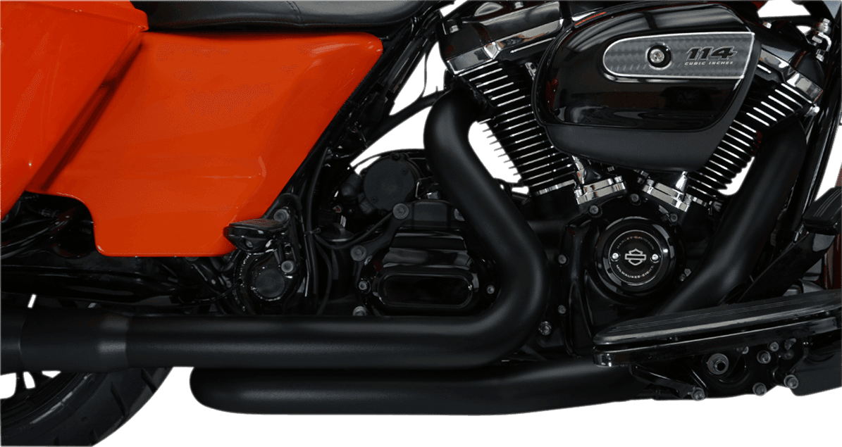 KHROME WERKS 1802-0399 Aggressor 2-into-2 Crossover Headers - Black - M8