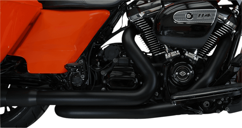 KHROME WERKS 1802-0399 Aggressor 2-into-2 Crossover Headers - Black - M8