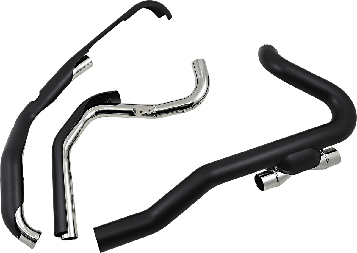 COBRA 1802-0402 Powerport Trike Dual Headpipes - Raven Black