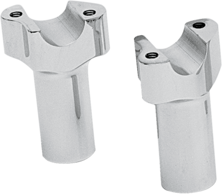 DRAG SPECIALTIES 1803-1511 Buffalo Billet Aluminum Handlebar Risers - 3" - Chrome