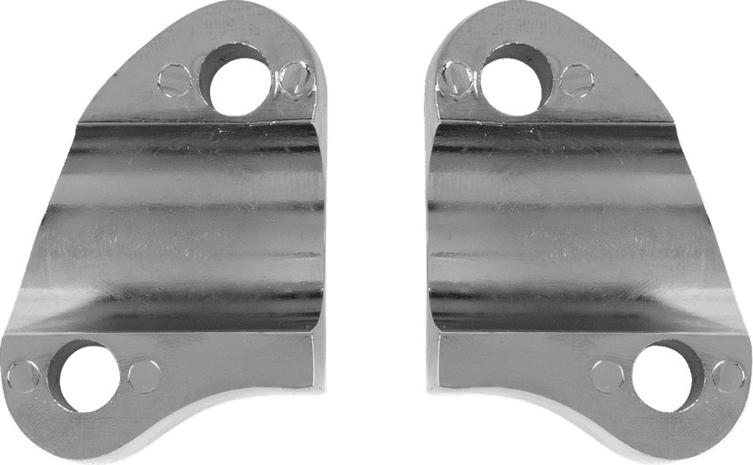 DRAG SPECIALTIES 1803-7506 Handlebar Riser Clamp - Two-Piece - Chrome — image 3 of 3