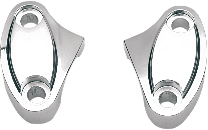 DRAG SPECIALTIES 1803-7506 Handlebar Riser Clamp - Two-Piece - Chrome — image 1 of 3