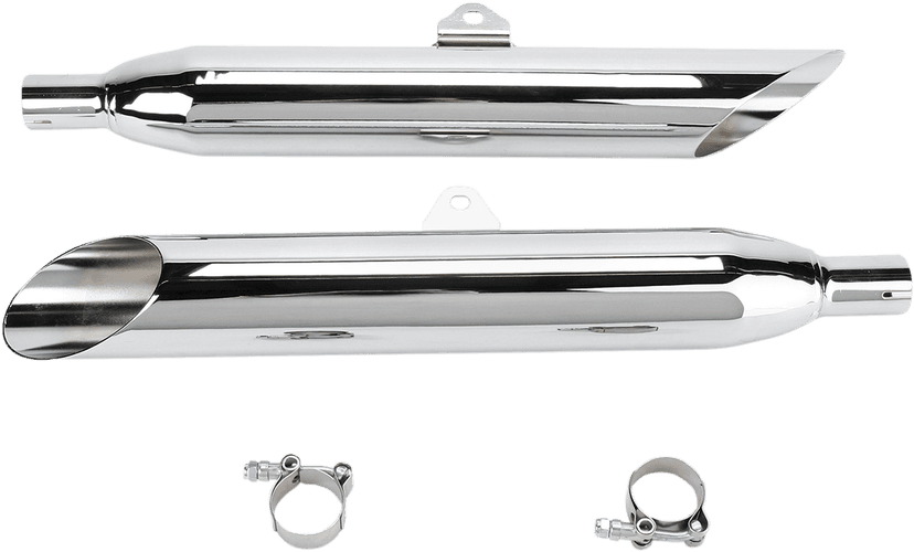 COBRA 1810-0523 Slip-On Mufflers - Slash-Cut - XVS1100 V-Star — image 2 of 2