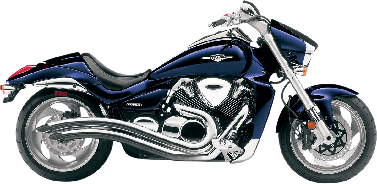 COBRA 1810-1372 Speedster Swept Exhaust - Chrome - M109R