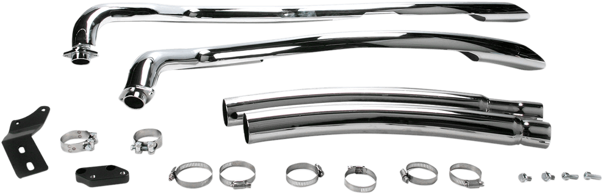 COBRA 1810-1586 Speedster Swept Exhaust - Chrome - Vulcan 900