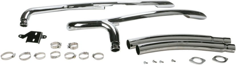COBRA 1810-1729 Speedster Swept Exhaust - Chrome - M90 — image 2 of 3
