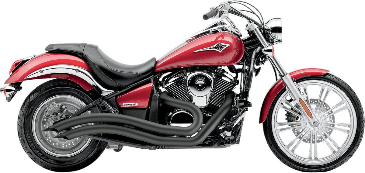 COBRA 1810-1867 Speedster Swept Exhaust - Black - Vulcan 900