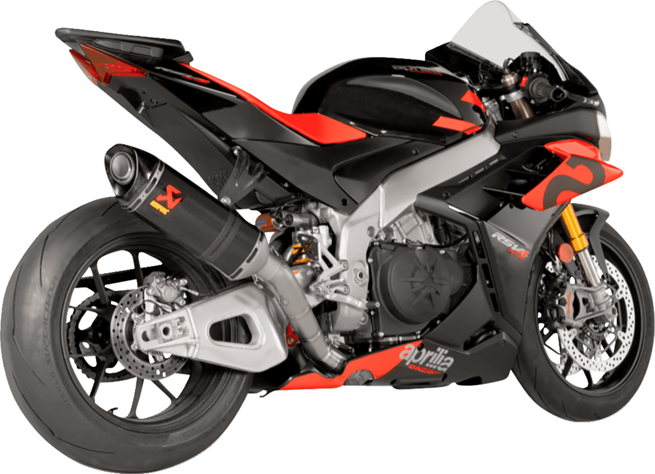 AKRAPOVIC 1810-3050 Evolution Line Exhaust System - Titanium/Carbon Fiber - RSV4