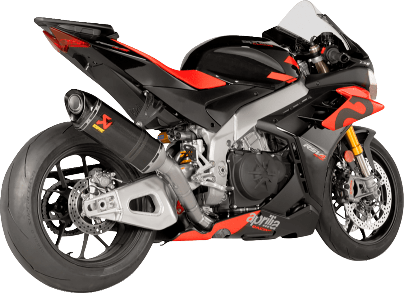 AKRAPOVIC 1810-3050 Evolution Line Exhaust System - Titanium/Carbon Fiber - RSV4