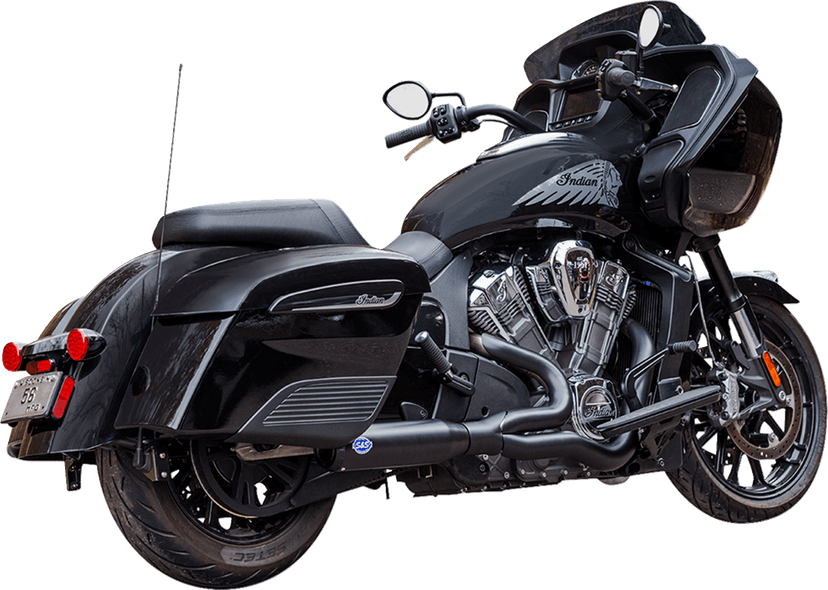 S&S CYCLE 1810-3176 2-into-1 Qualifier Exhaust System - Race Only - Black - Stainless Steel — image 2 of 3