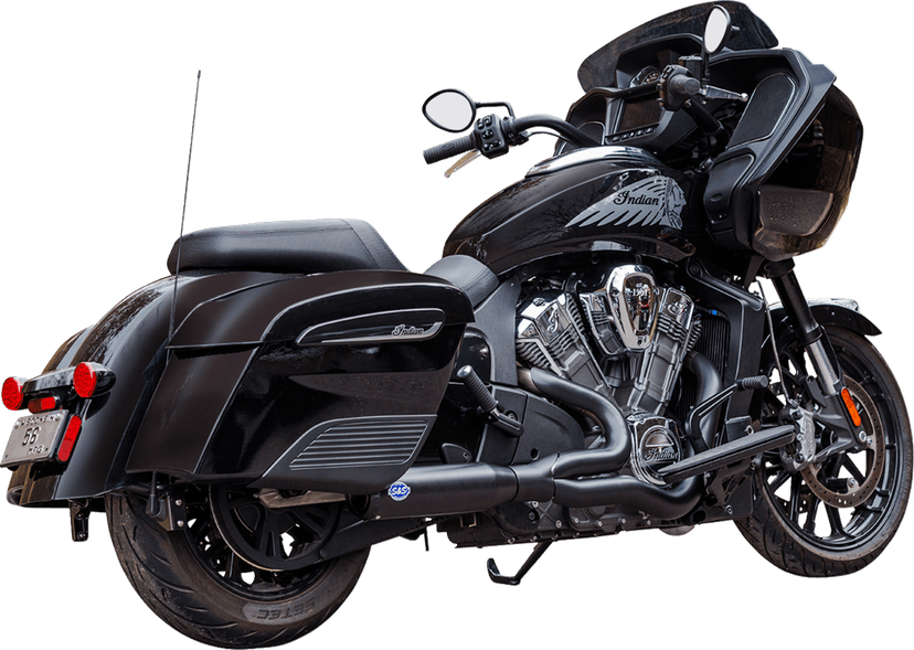 S&S CYCLE 1810-3177 2-into-1 Qualifier Exhaust System - 50-State - Black - Stainless Steel — image 2 of 3