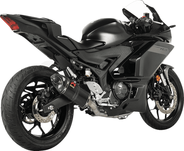AKRAPOVIC 1810-3234 Racing Line Exhaust System - Carbon Fiber - Yamaha R3 & MT-03 — image 1 of 4