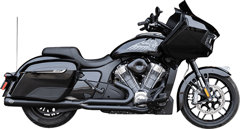 S&S CYCLE 1810-3260 2-into-1 Qualifier Exhaust System - Guardian Black - 49 State - Indian with PowerPlus — image 1 of 3