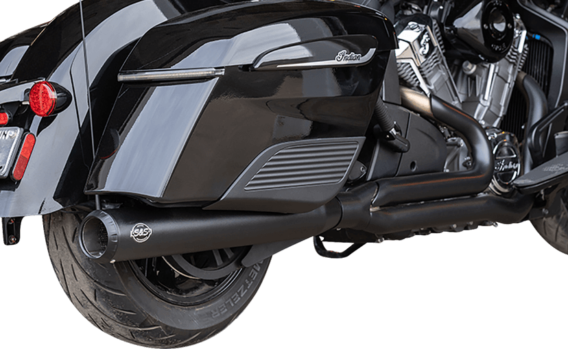 S&S CYCLE 1810-3260 2-into-1 Qualifier Exhaust System - Guardian Black - 49 State - Indian with PowerPlus — image 3 of 3