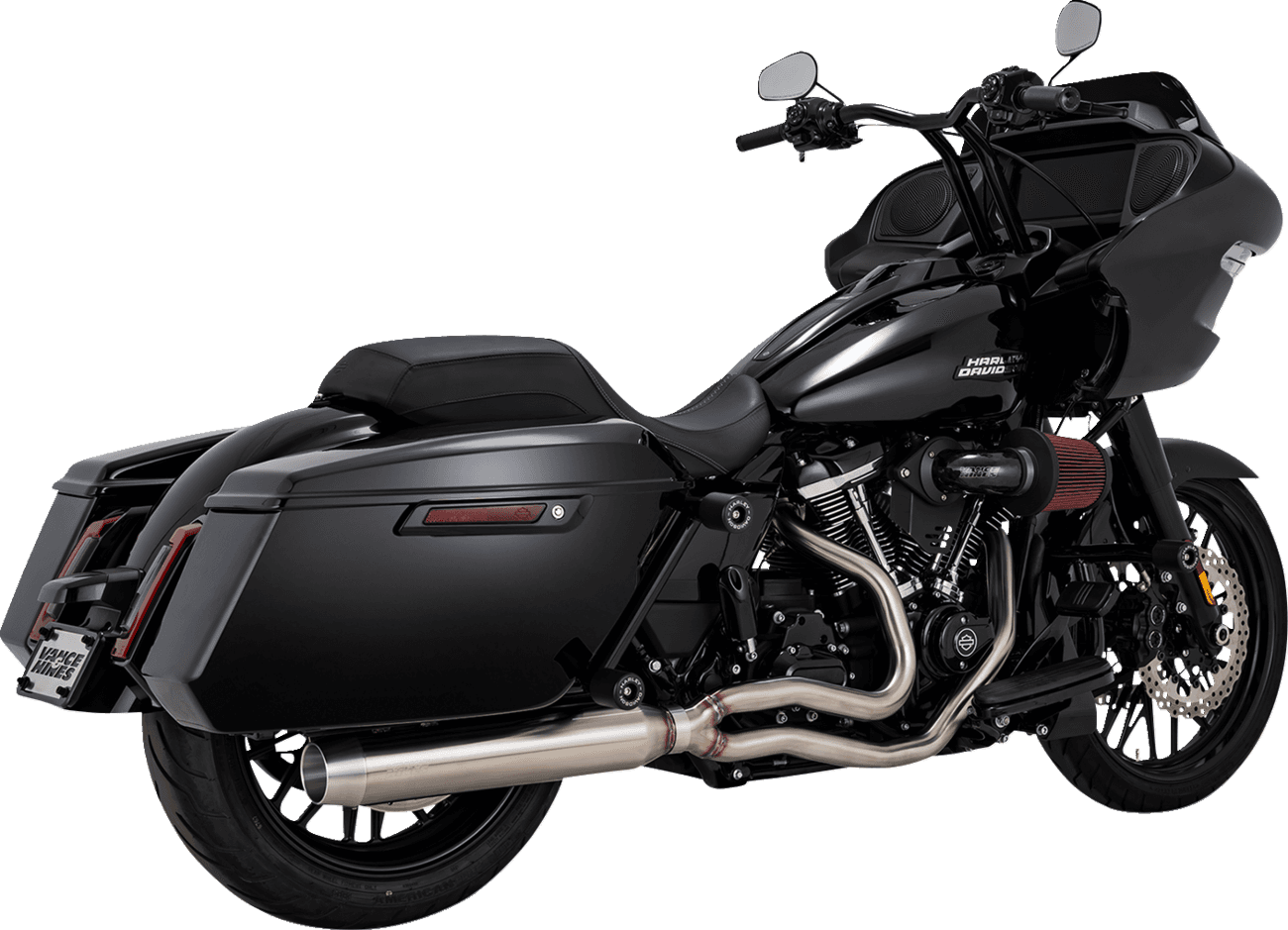 VANCE & HINES 18103311 2-into-1 Gaslighter Exhaust System - M8 Touring - Brushed
