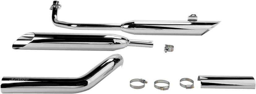 COBRA 1811-0268 Complete Slip-On Mufflers - Slash-Cut - XVS650A V-Star — image 2 of 2