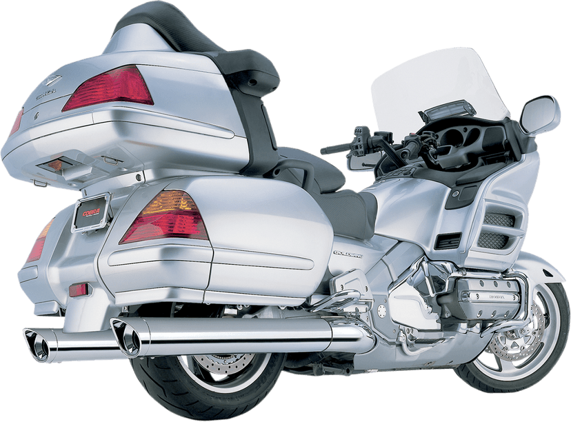 COBRA 1811-2290 Classic Slip-On Mufflers - 4" - Scalloped-Chrome Tips - '01-'11 GL1800 — image 1 of 3
