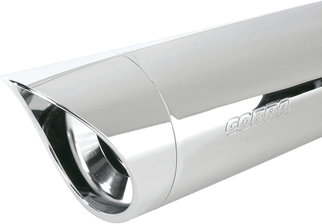 COBRA 1811-2385 4" Slip-On Muffler - Chrome - '11-'17 Stryker — image 2 of 5