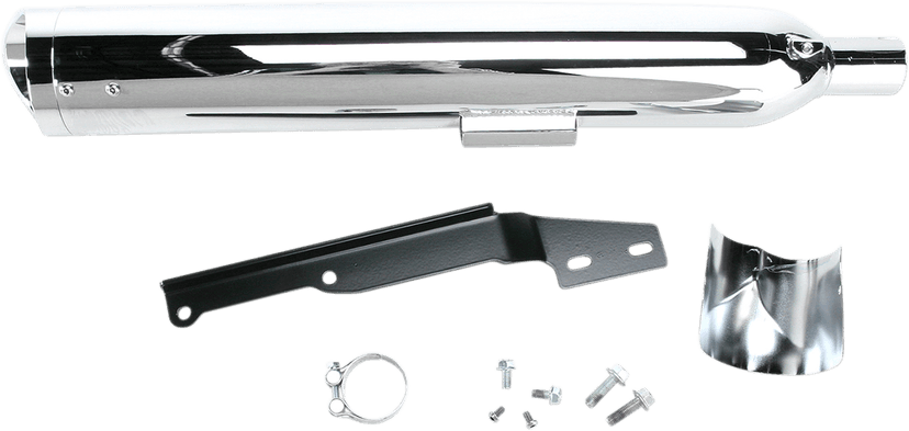 COBRA 1811-2385 4" Slip-On Muffler - Chrome - '11-'17 Stryker — image 5 of 5