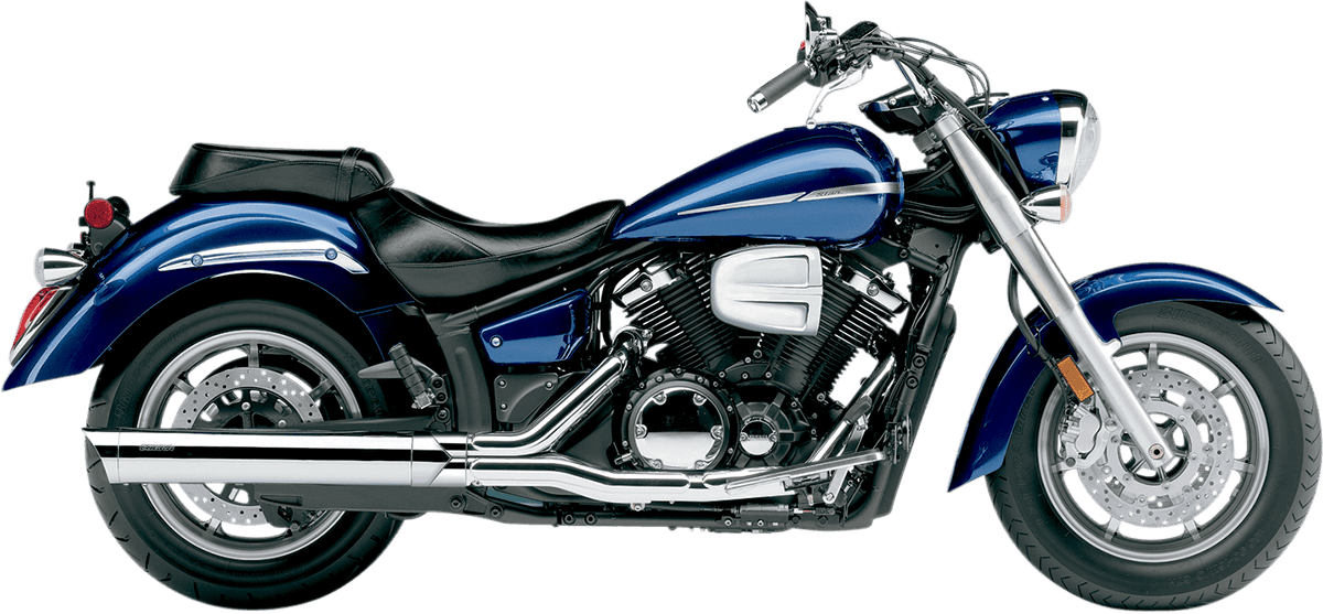 COBRA 1811-2459 4" Slip-On Muffler - Scalloped Tip - Chrome - XVS1300 V-Star